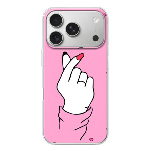 Чохол з принтом для iPhone 17 Pro (AlphaPrint - Знак сердечка)