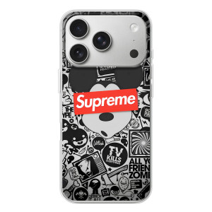 Чехол с Брендами одежды на Айфон 17 Про – Supreme Маус