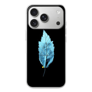 Чохол з картинками на чорному фоні для iPhone 17 Pro – Листя