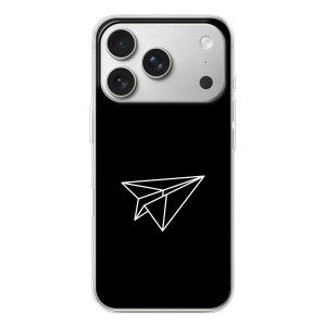 Чохол з картинками на чорному фоні для iPhone 17 Pro – Літак