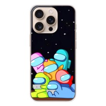 Чехол Амонг Ас для iPhone 17 Pro (AlphaPrint) (Скины в космосе)