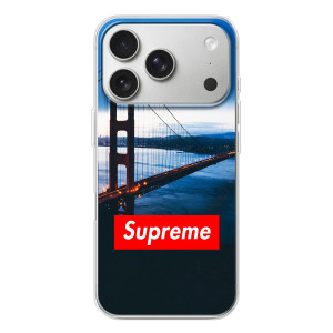 Чеохол для iPhone 17 Pro з картинкою Supreme (AlphaPrint)