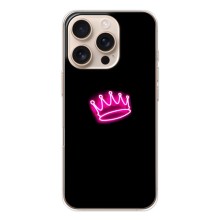 Чехол с Короной Айфон 17 Pro - (AlphaPrint) (Яркая корона)
