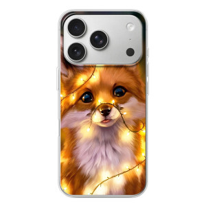 Чохол з Лисичкою для iPhone 17 Pro – Новорічне лисеня
