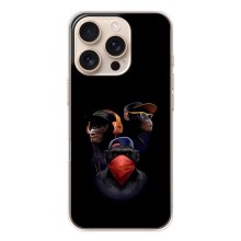 Чехол с Обезьянами iPhone 17 Pro - (AlphaPrint) (Три обезьяны)