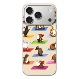 Чехол с Прикольным принтом на iPhone 17 Pro – Ёга свинок