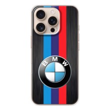 Чехол для Айфон 17 Pro - с принтом БМВ (AlphaPrint) (Лого BMW)