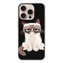 Чехол с принтом для iPhone 17 Pro (AlphaPrint) Модные коты (Грустный кот)