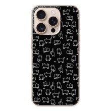 Чехол с принтом для iPhone 17 Pro (AlphaPrint) Модные коты (Меленькие котики)