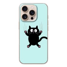 Чехол с принтом для iPhone 17 Pro (AlphaPrint) Модные коты (Падающий кот)
