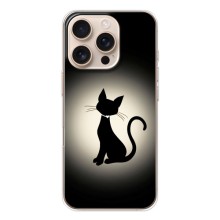 Чехол с принтом для iPhone 17 Pro (AlphaPrint) Модные коты (Силуэт котика)