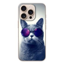 Чехол с принтом для iPhone 17 Pro (AlphaPrint) Модные коты (Стильный кот)