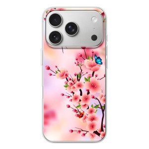 Чохол з картинкою Сакури на iPhone 17 Pro – Метелики на сакурі