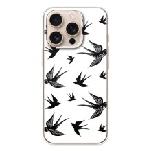 Чехол с птицами на iPhone 17 Pro (VPrint) (Ласточки)