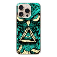 Чехол с птицами на iPhone 17 Pro (VPrint) (Сова с глазом)