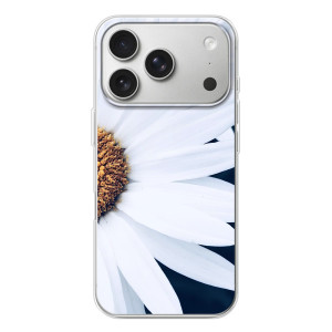 Чохол з ромашками на iPhone 17 Pro – Пів ромашки