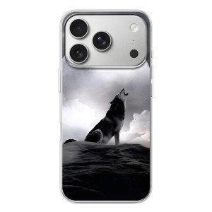 Чехол с Волком на iPhone 17 Pro – Волк и луна