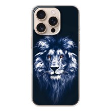 Чехол со Львом для iPhone 17 Pro (VPrint) (Синий Лев)
