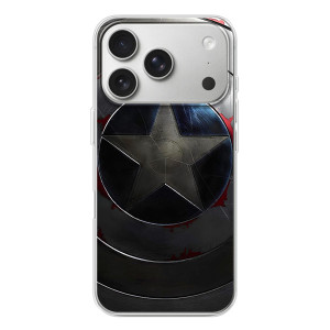 Чехол с Щитом Капитана Америки на iPhone 17 Pro – Ретро Щит Капитана