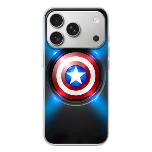 Чехол с Щитом Капитана Америки на iPhone 17 Pro – Яркий Щит Капитана