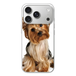 Чехол (ТПУ) Милые собачки для iPhone 17 Pro – Собака Терьер