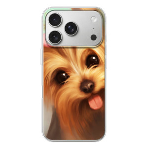 Чехол (ТПУ) Милые собачки для iPhone 17 Pro – Йоршенский терьер