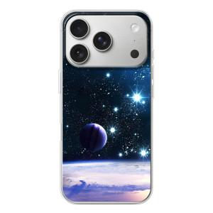 Чехол (ТПУ) с планетами на iPhone 17 Pro – Космический вид