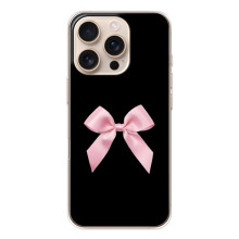 Чехол банты для iPhone 17 Pro – Бант на черном