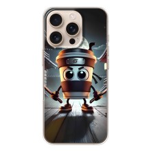 Чехол с мемом Тралалело тралала на iPhone 17 Pro (Капучино асасино)