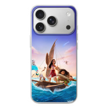 Чехол с мультфильмом Моана iPhone 17 Pro (Моана и Мауи)