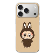 Чехол с Лабубу на iPhone 17 Pro (Коричневый Лабубу)
