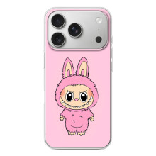 Чехол с Лабубу на iPhone 17 Pro (Розовый Лабубу)