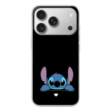 Чехол с принтом Стич на iPhone 17 Pro (Стич на черном)