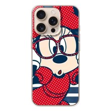 Эксклюзивный чехол для iPhone 17 Pro (AlphaPrint - Мультяшные) (Маус в очках)