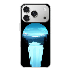 Літній Чохол на iPhone 17 Pro – Синій Водоспад