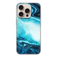 Мраморный чехол на iPhone 17 Pro (VPrint) (Голубой мрамор)