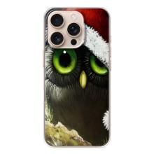 Новогодние Чехлы для Айфон 17 Pro (VPrint) (Новогодняя Сова)
