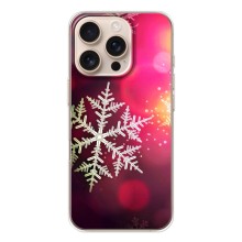 Новогодние Чехлы для Айфон 17 Pro (VPrint) (Снежинка)