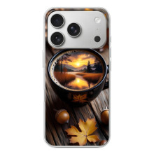 Чехол с уникальным дизайном «Осень с кофе» для iPhone 17 Pro – Тёмный кофе