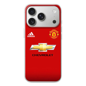 Силіконові Чохли з принтом Футбол на iPhone 17 Pro – Man United