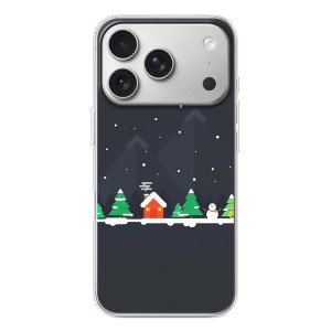 Силіконовий бампер на різдво для iPhone 17 Pro – Місто зимове