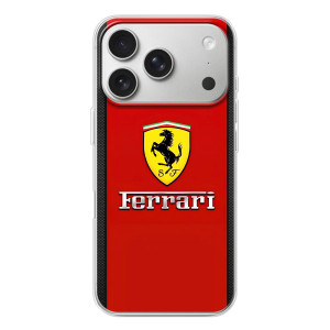 Силіконовий бампер з картинкою машини на iPhone 17 Pro – Ferrari Logo