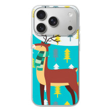 Силіконовий бампер з картинкою звірів для iPhone 17 Pro (Олень із шарфом)