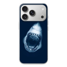 Силіконовий бампер з картинкою звірів для iPhone 17 Pro (Пащу Акули)