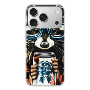 Силиконовый Чехол с Енотами на iPhone 17 Pro – Енот в очках