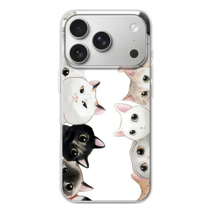 Силиконовый чехол с котиком для iPhone 17 Pro – Коты