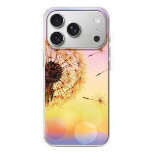 Силиконовый Чехол с одуванчиками на iPhone 17 Pro – Цветок-одуванчик