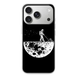 Силиконовый Чехол с принтом "Космонавты" на iPhone 17 Pro – Космонавт