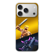 Чохол з героями Клеш Рояль для iPhone 17 Pro – Варвар проти Пекка