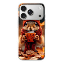 Друкований чохол 'Звірята з кавою' для iPhone 17 Pro – Білка з кавою